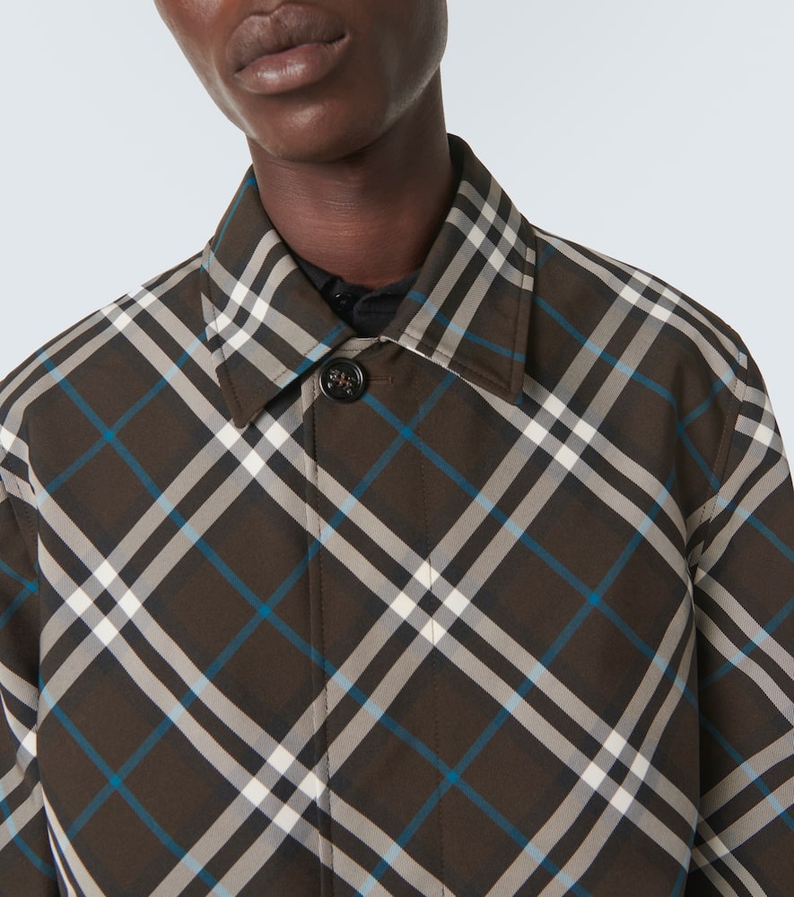 Burberry Nova Check Reversible Cotton Coat In Multicoloured