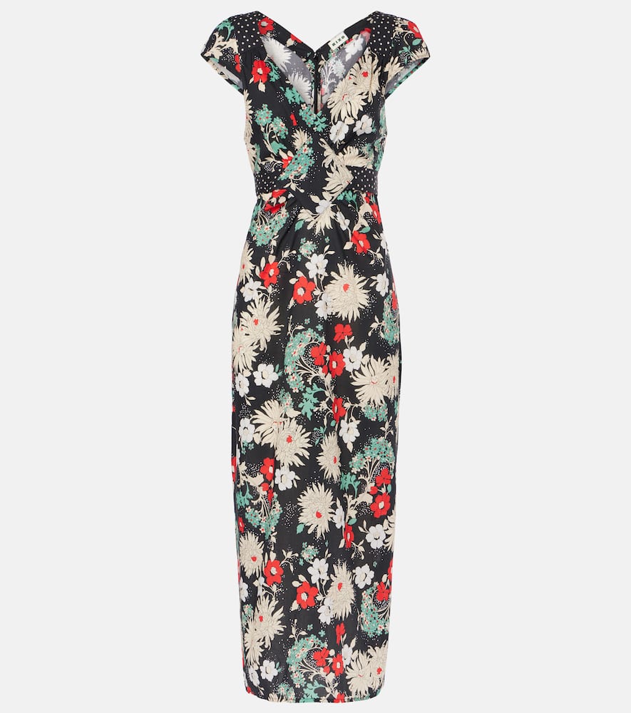 Carey floral cotton midi dress