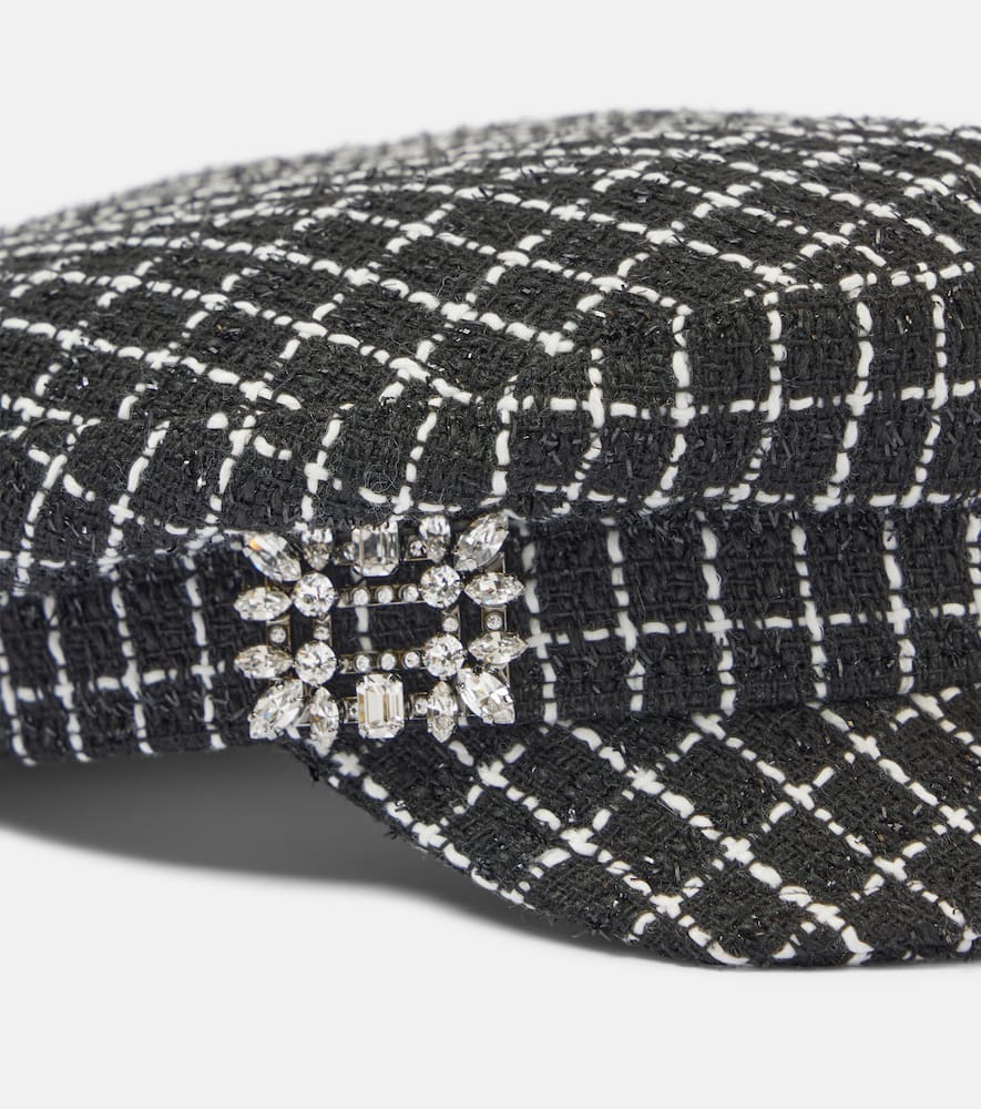 ROGER VIVIER EMBELLISHED NEWSBOY CAP