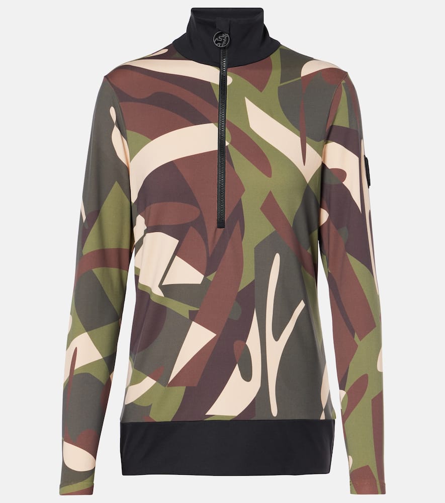 Wieka printed jersey ski top