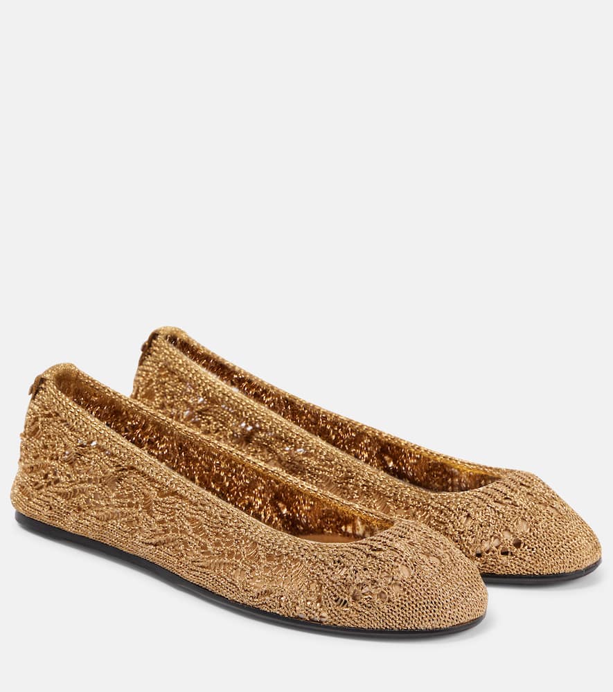 Belna metallic ballet flats