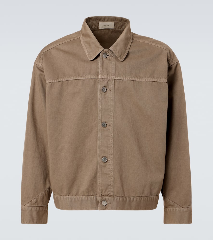 The Row Marcus Denim Jacket In Brown