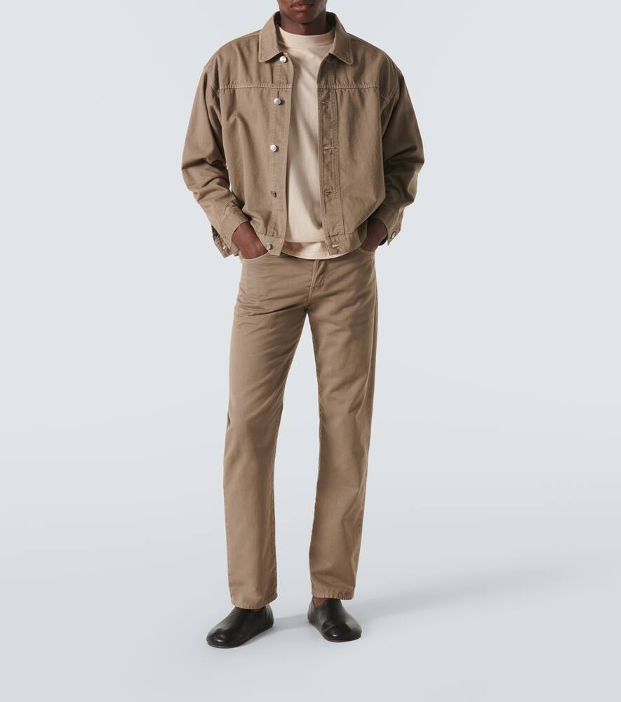 The Row Marcus Denim Jacket In Brown