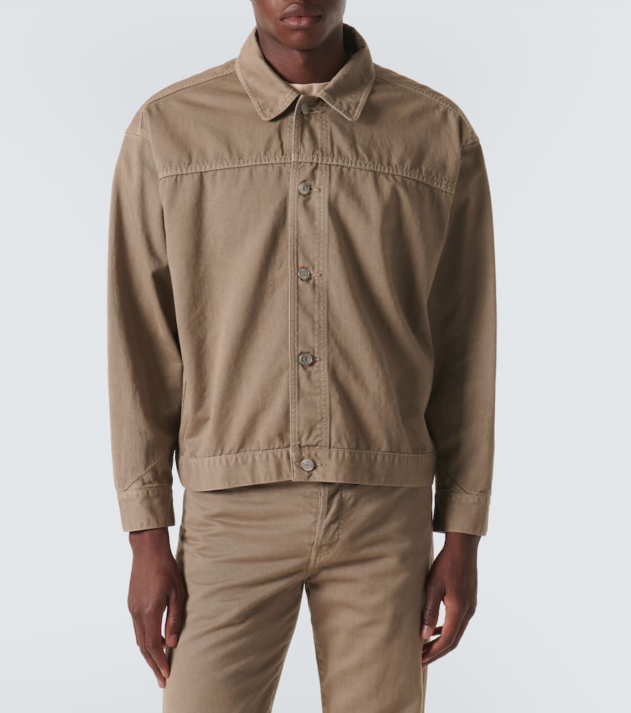 The Row Marcus Denim Jacket In Brown