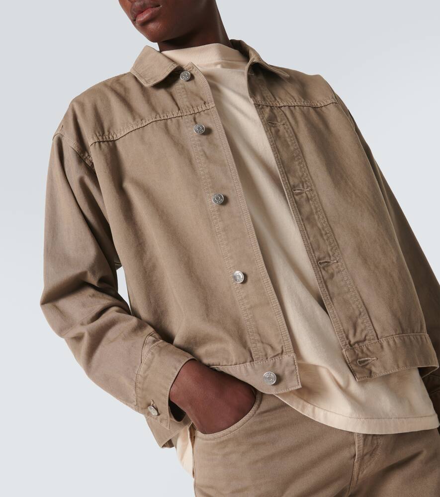 The Row Marcus Denim Jacket In Brown