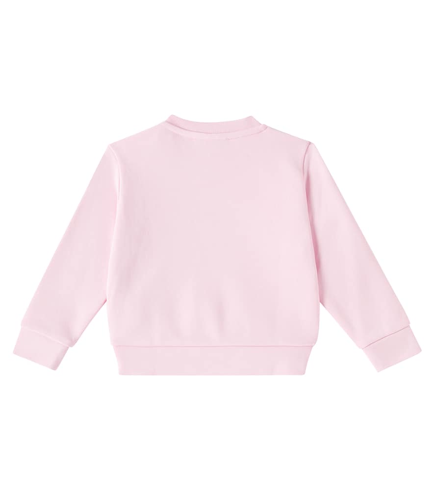Versace Baby Medusa Cotton Jersey Sweatshirt In Pink