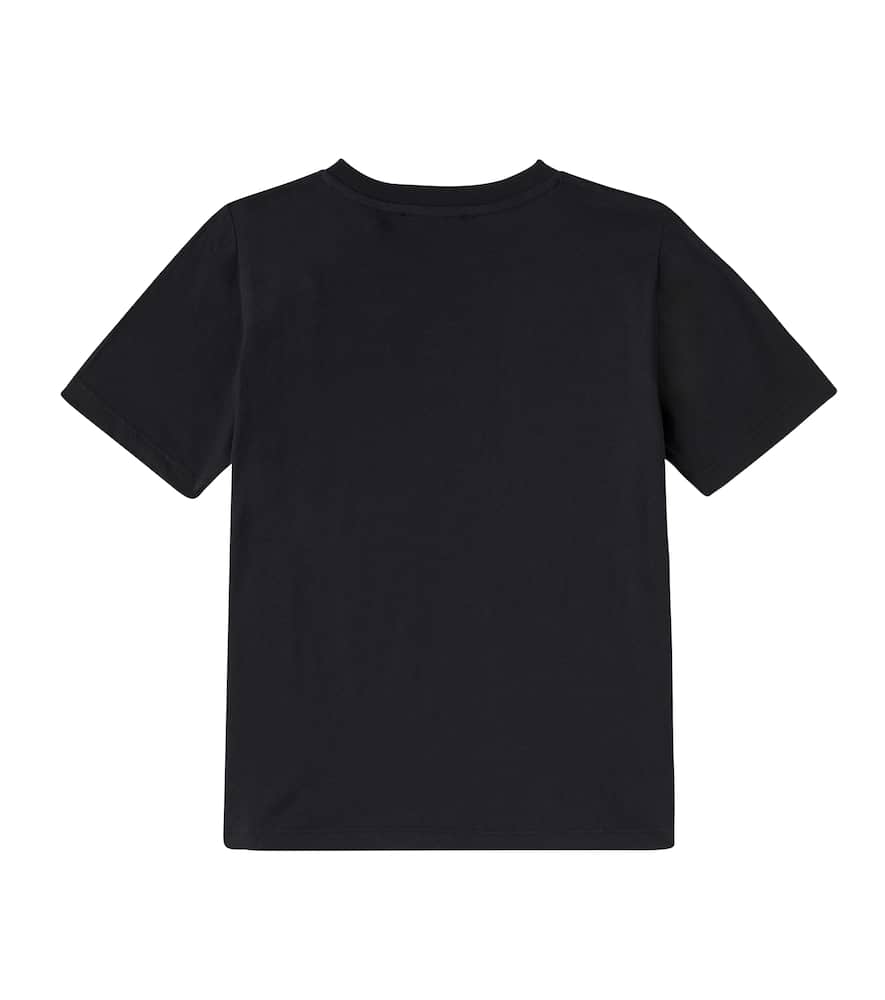 Balmain Logo Cotton Jersey T-shirt In Black
