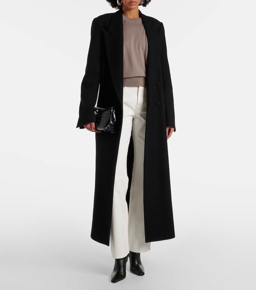 Ami Alexandre Mattiussi Adc Embroidered Wool Sweater In White