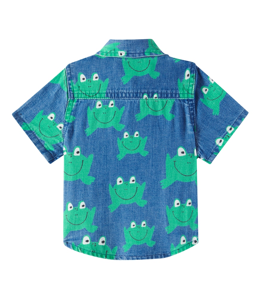  Stella Mccartney Kids Stella Mccartney Kids Baby Bedrucktes Hemd Aus Denim 