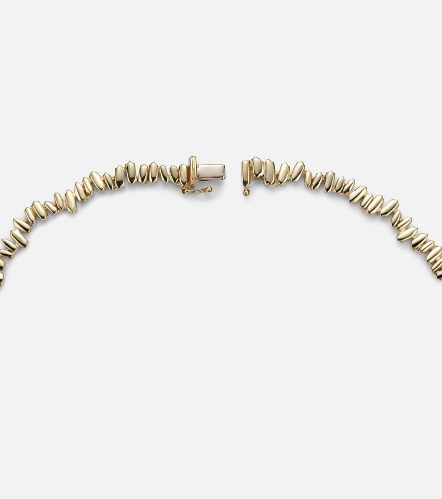 Suzanne Kalan 18kt Gold Tennis Necklace With Diamonds In Gold