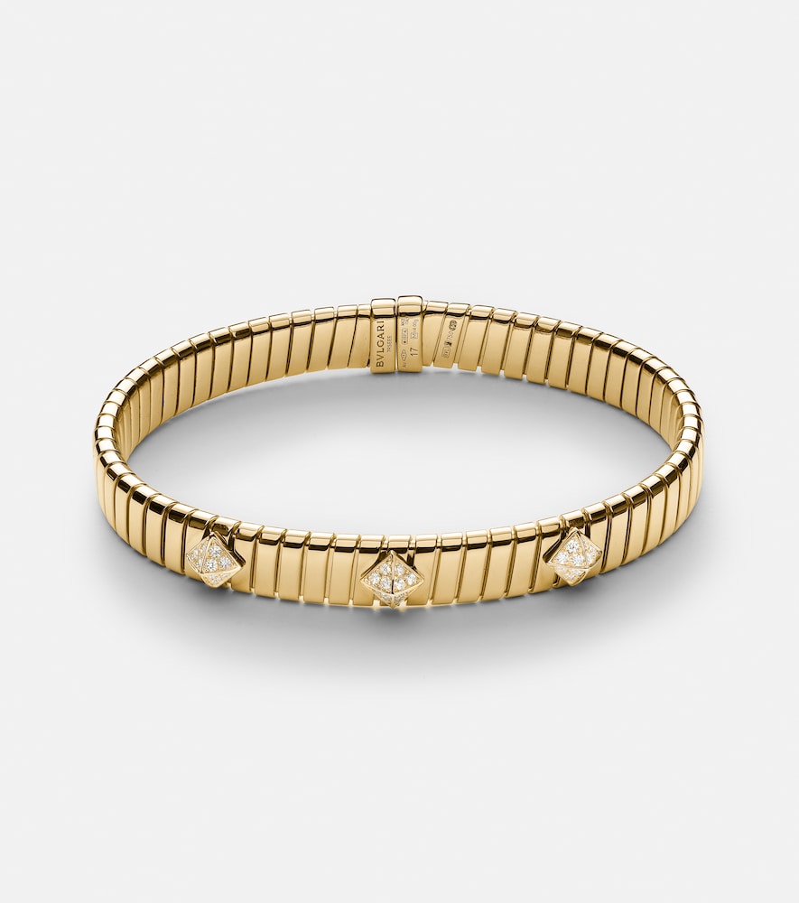 Bvlgari Bracelet Bvlgari Tubogas en or 18 ct et diamants 13500 €