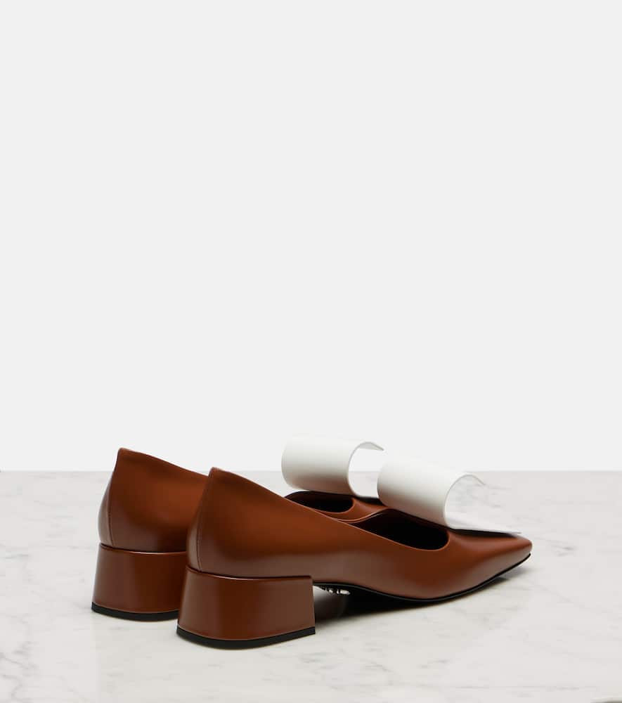 Prada Scarpe Con Tacco In Pelle Bicolor  Donna In Multi
