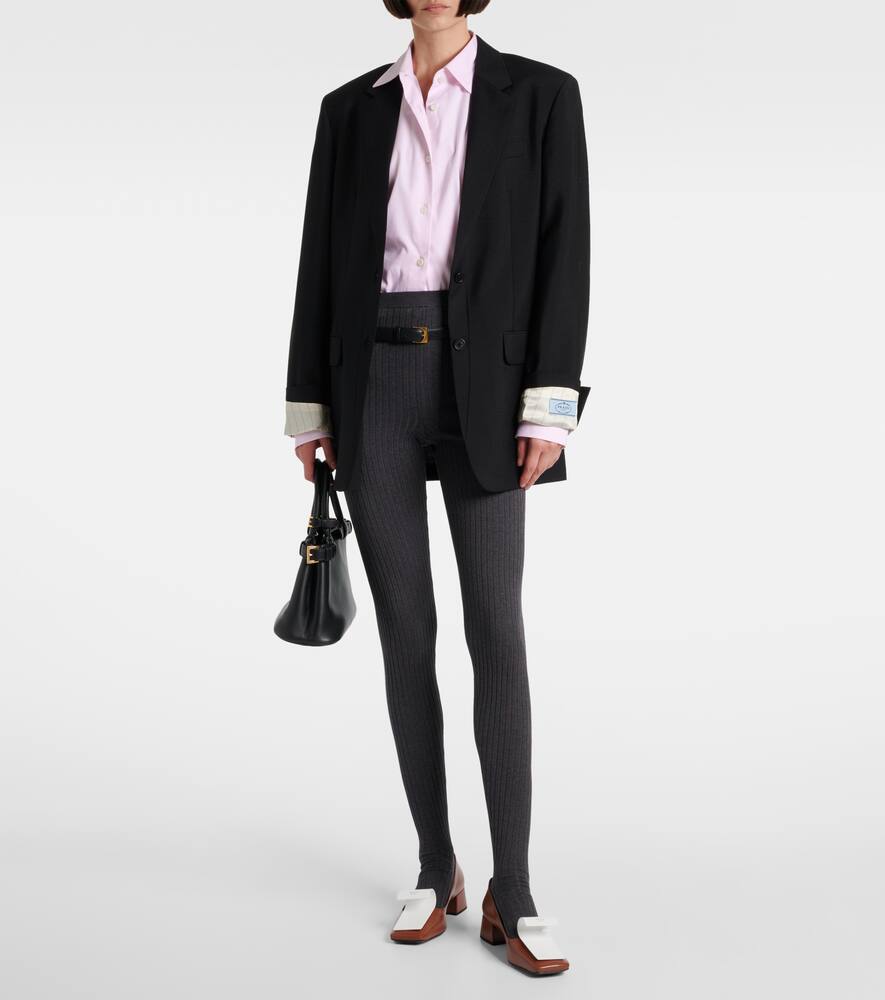 Prada Scarpe Con Tacco In Pelle Bicolor  Donna In Multi