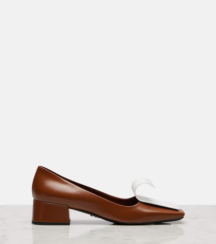 Prada Scarpe Con Tacco In Pelle Bicolor  Donna In Multi