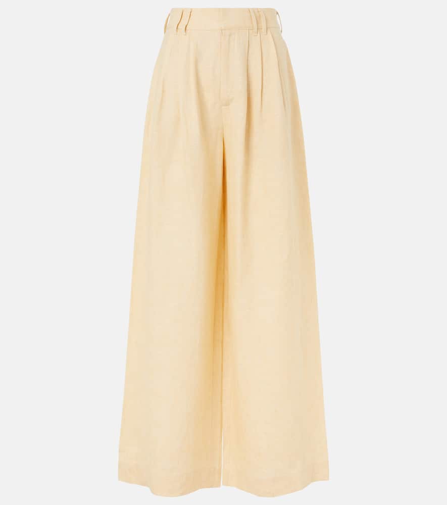 Parker high-rise wide-leg pants