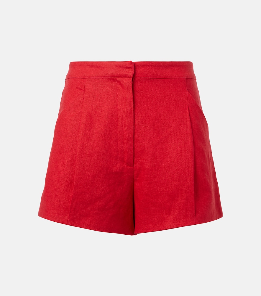 Rosalie high-rise linen shorts
