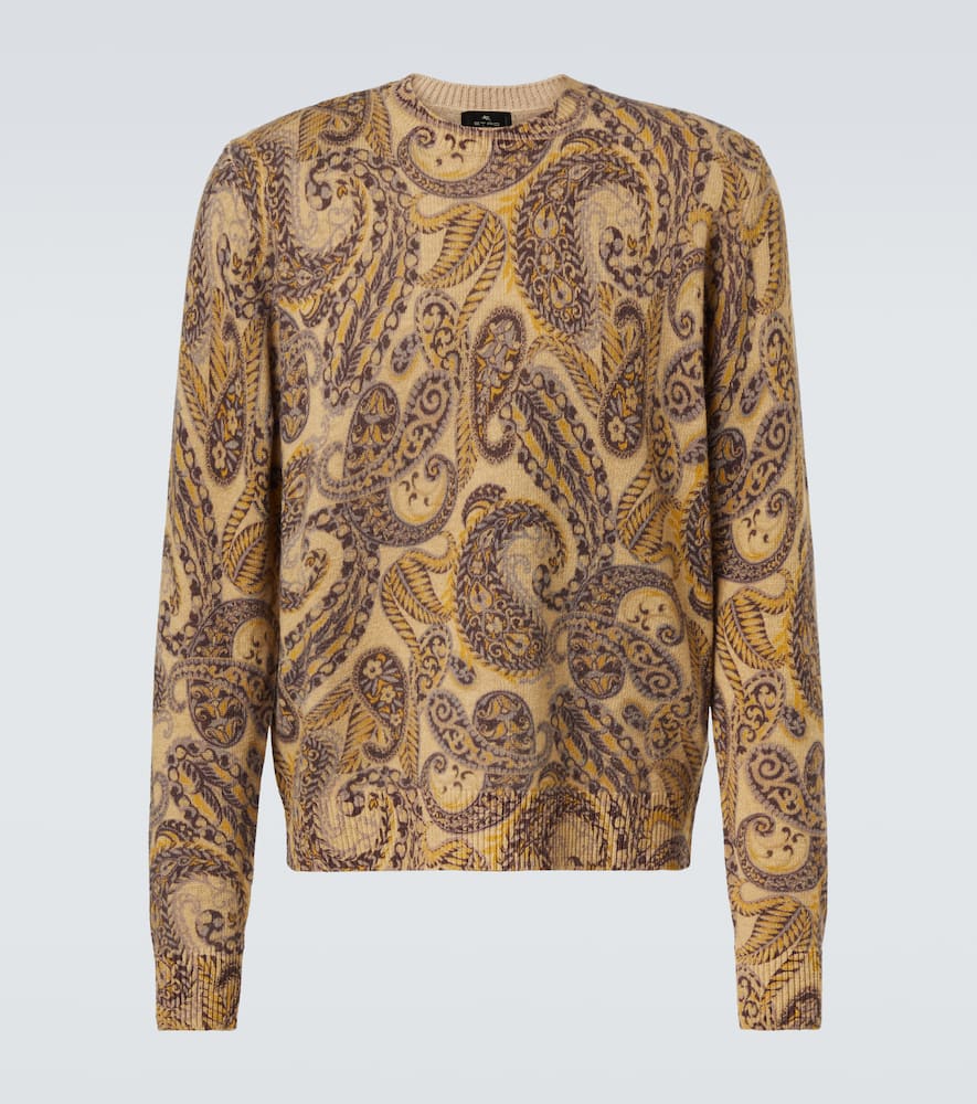 Jacquard wool sweater