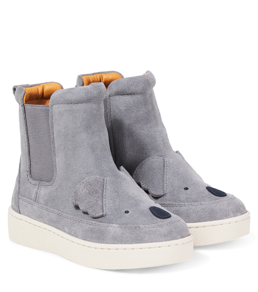 Donsje Grey Thato Suede Boots UK Size 13 - Mytheresa