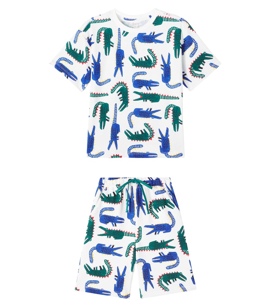 Fabula Fábula Jacassauro T-shirt And Shorts Set In Multi