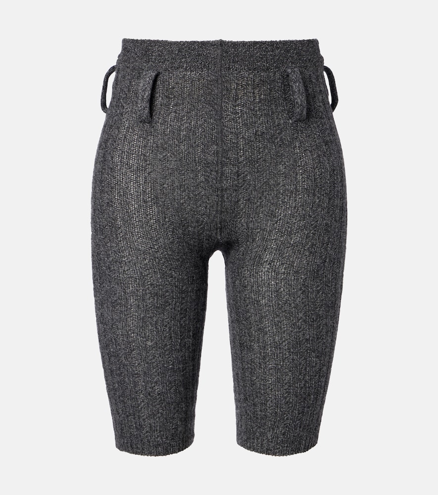 Prada Knitted wool and cashmere shorts