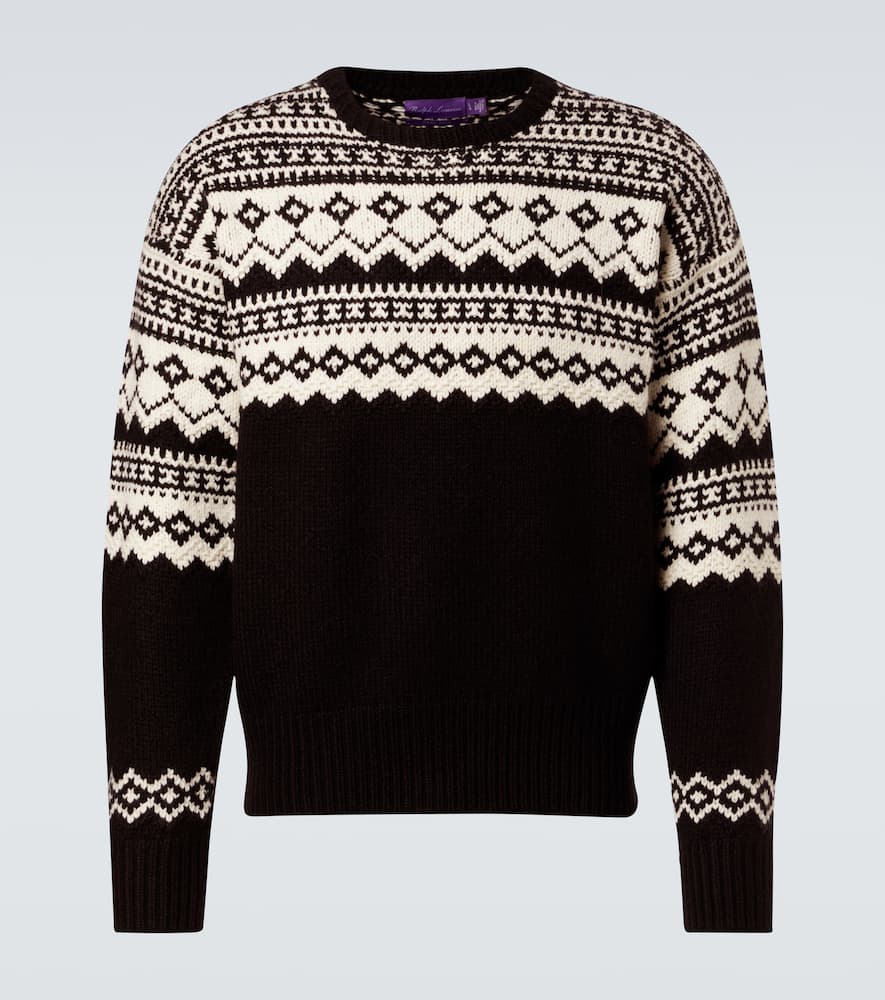 Ralph Lauren Intarsia Cashmere Sweater In Multi