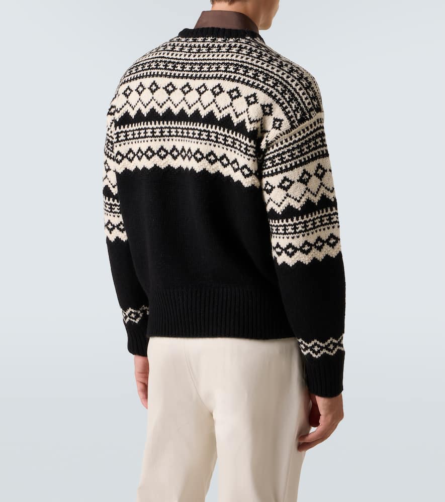 Ralph Lauren Intarsia Cashmere Sweater In Multi