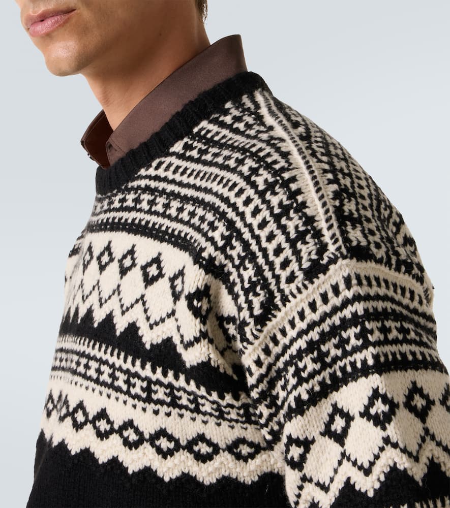 Ralph Lauren Intarsia Cashmere Sweater In Multi