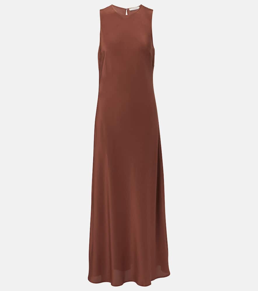 Valencia silk crêpe maxi dress