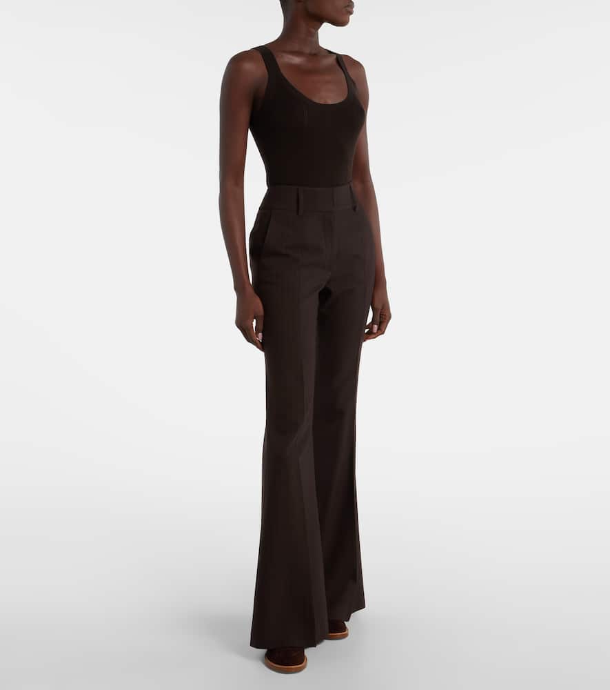 Gabriela Hearst Pointelle Wool Tank Top In Brown