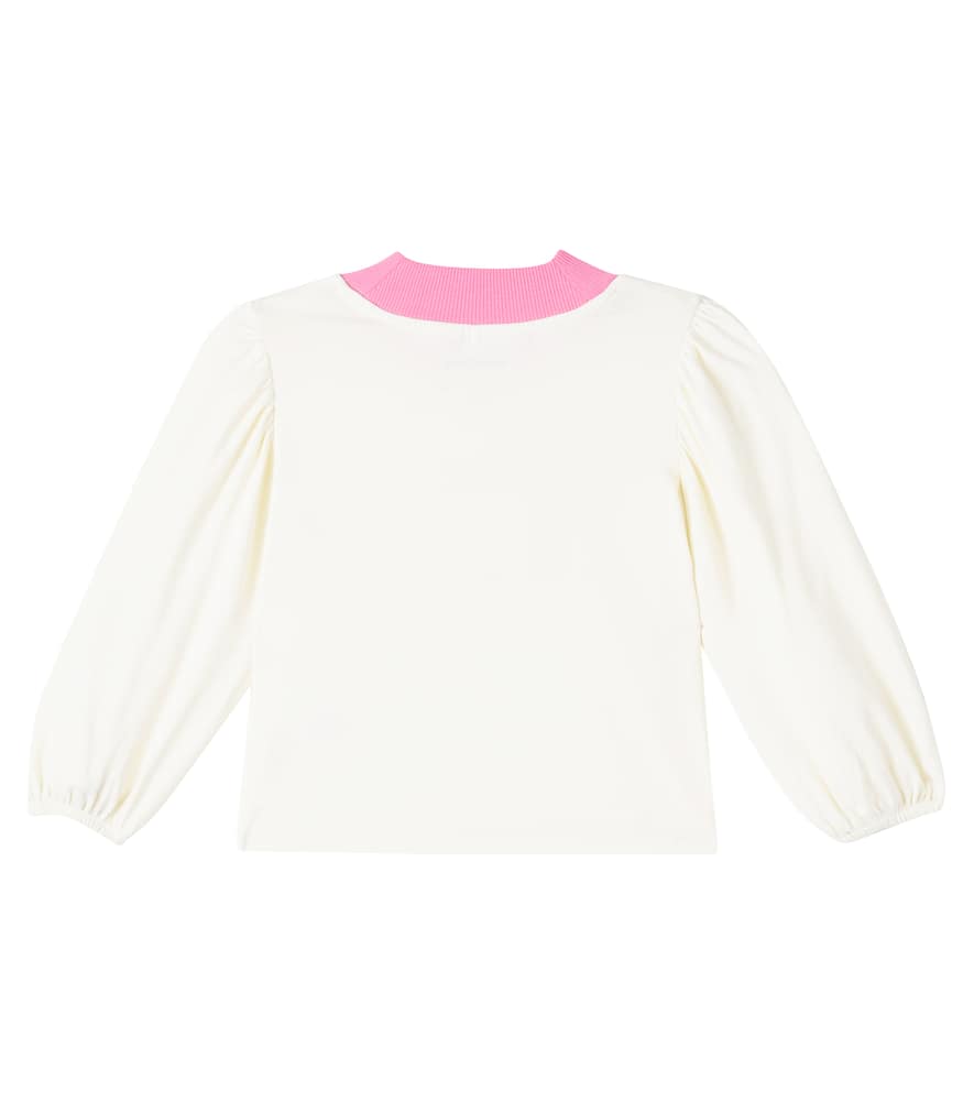Mini Rodini Printed Cotton-blend Sweatshirt In White