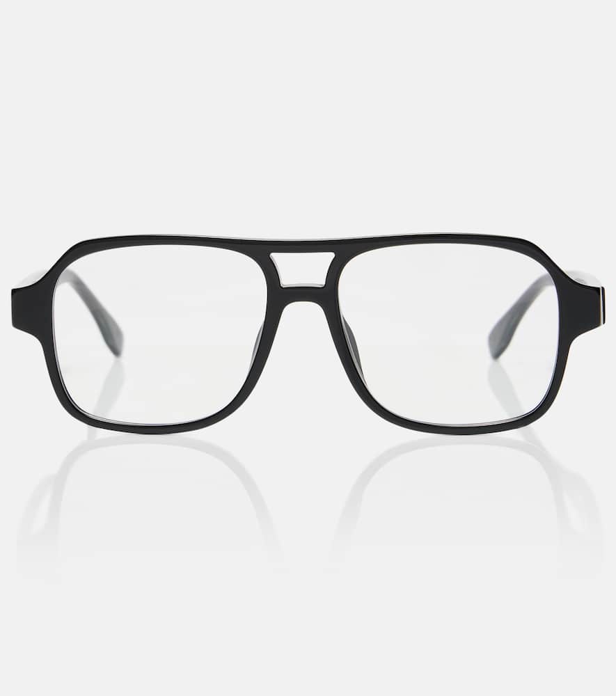 Fendi Ff Squared Aviator Glasses In Black