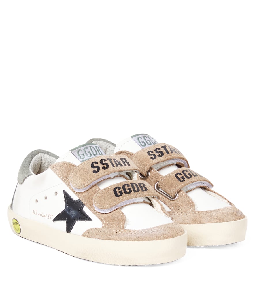 Golden Goose Old School Leather Sneakers In White