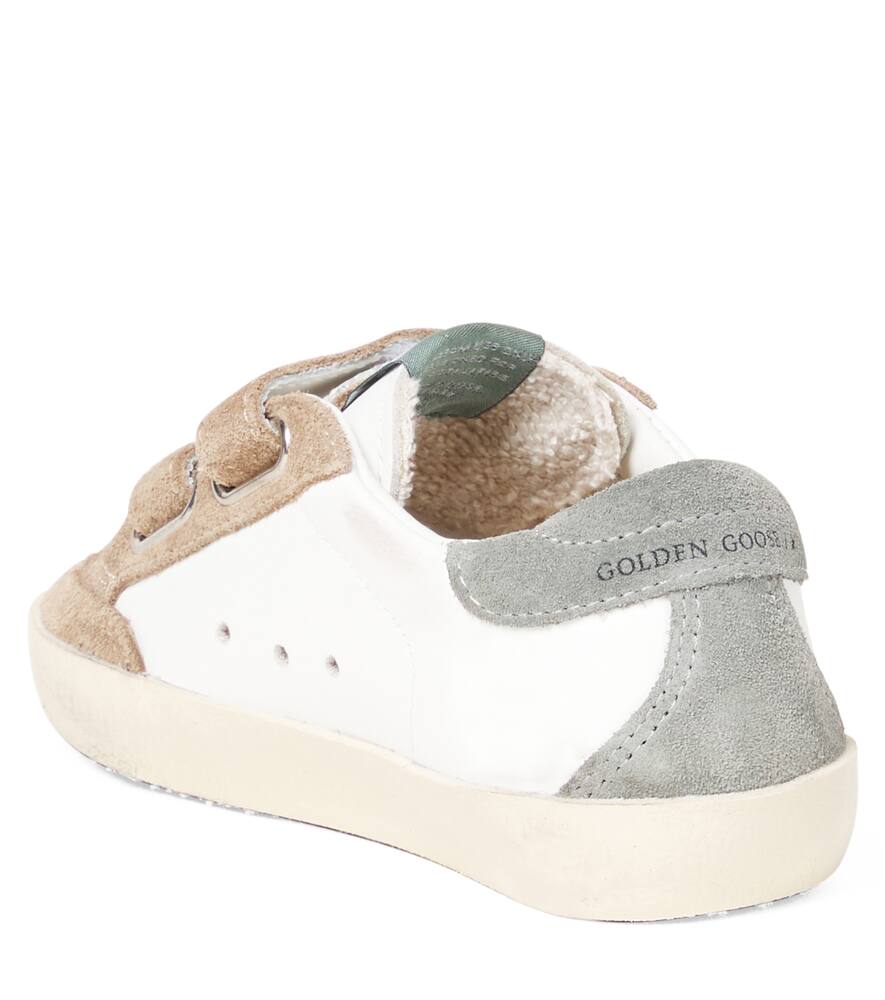 Golden Goose Old School Leather Sneakers In White