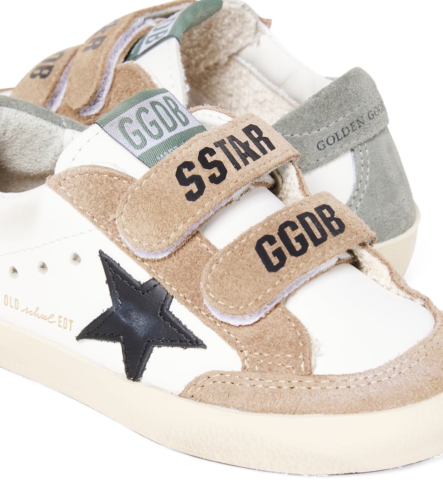 Golden Goose Old School Leather Sneakers In White