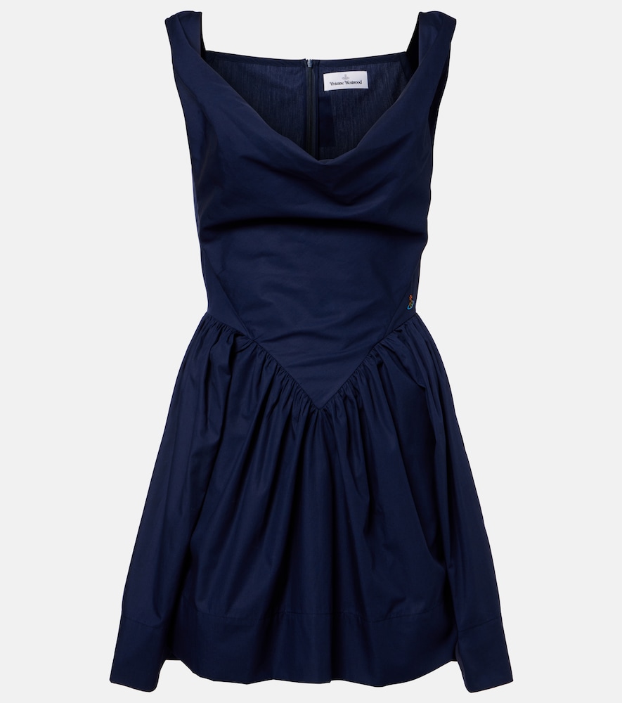 Vivienne Westwood Women's Blue Sunday Cotton Minidress UK Size 16 - Mytheresa