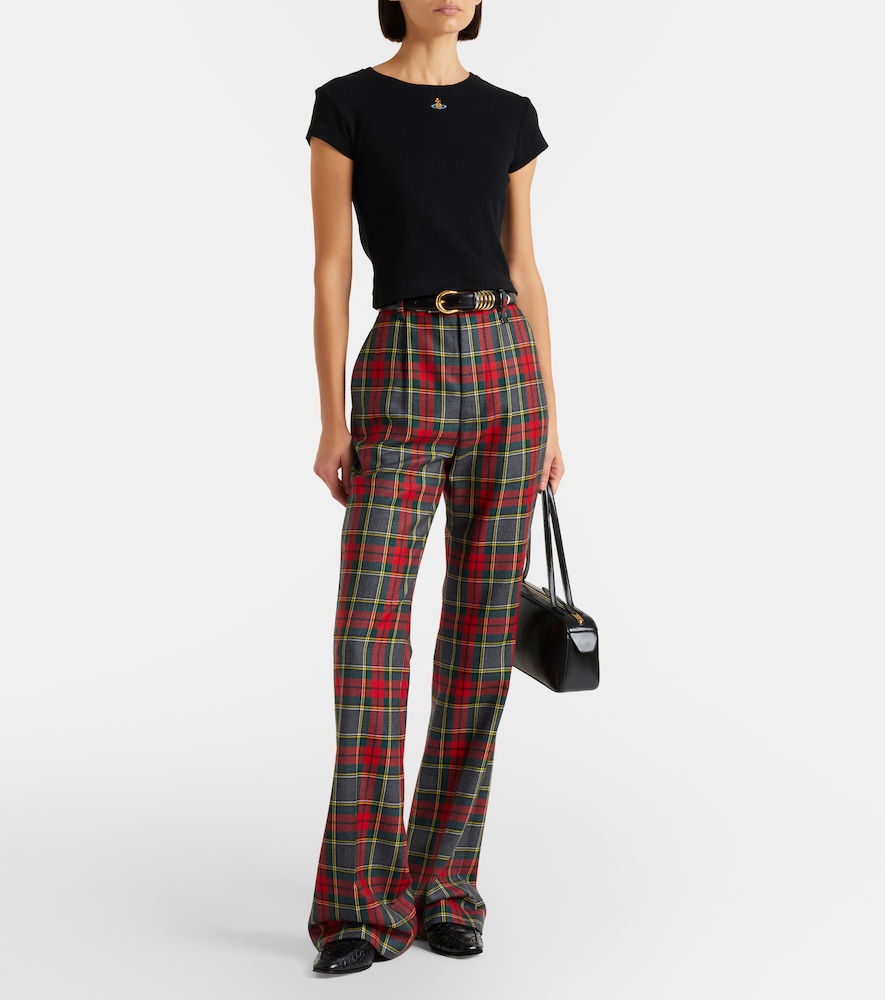 Vivienne Westwood Peru cropped cotton-blend jersey T-shirt