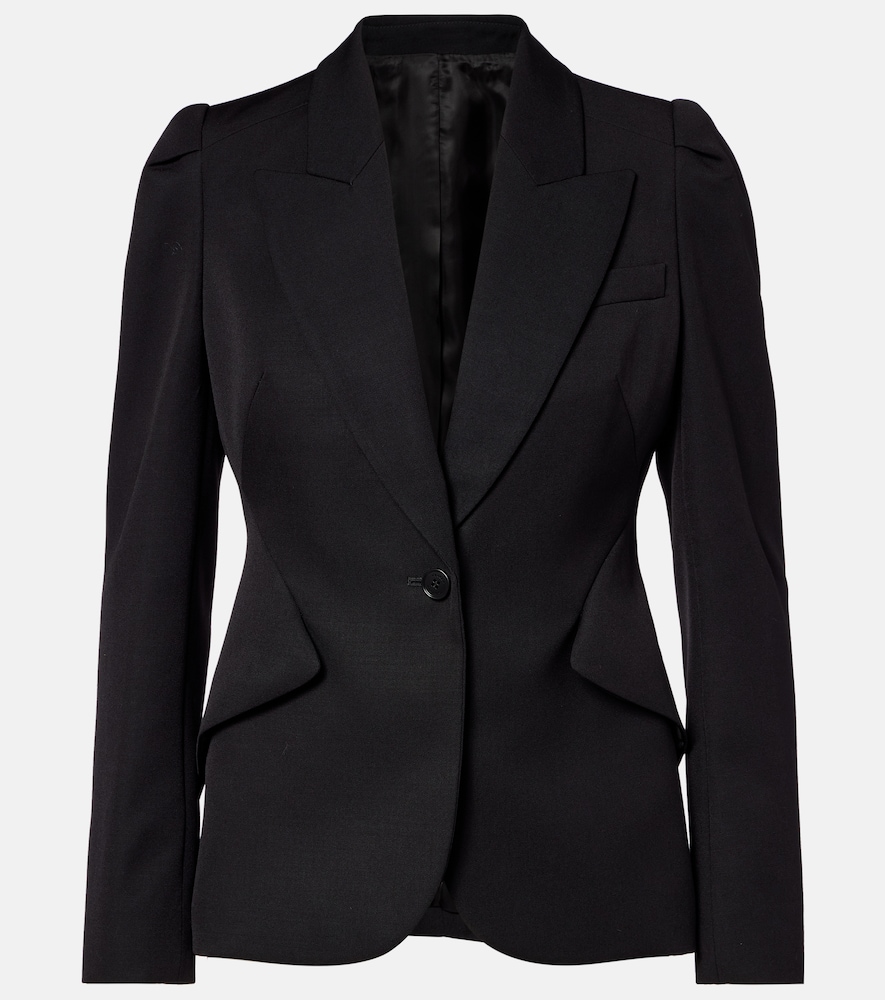 McQueen Single-breasted wool jacket