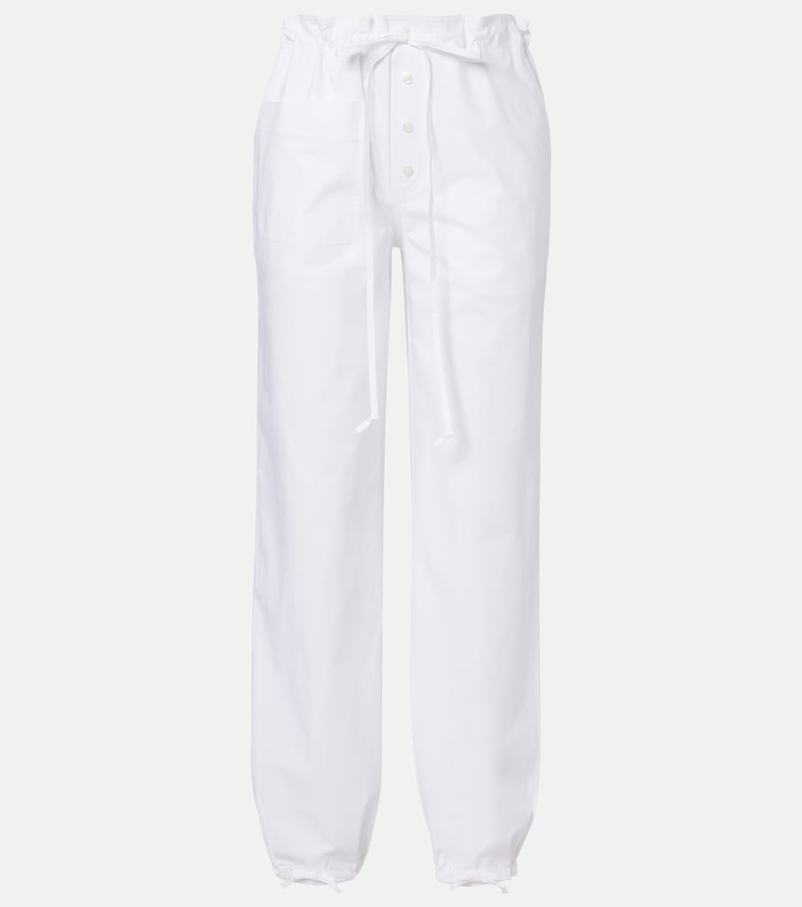 Victoria Beckham Cotton poplin tapered pants