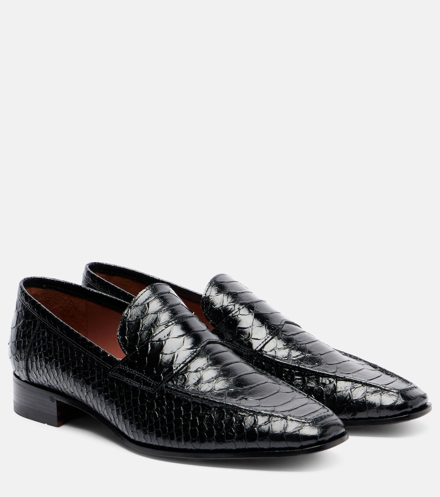Paris Texas Women's Black Vincent Croc-Effect Leather Loafers UK Size 5.5 - Mytheresa