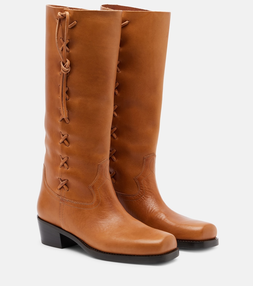 Paris Texas Women's Brown Roxanne Leather Knee-High Boots UK Size 5.5 - Mytheresa