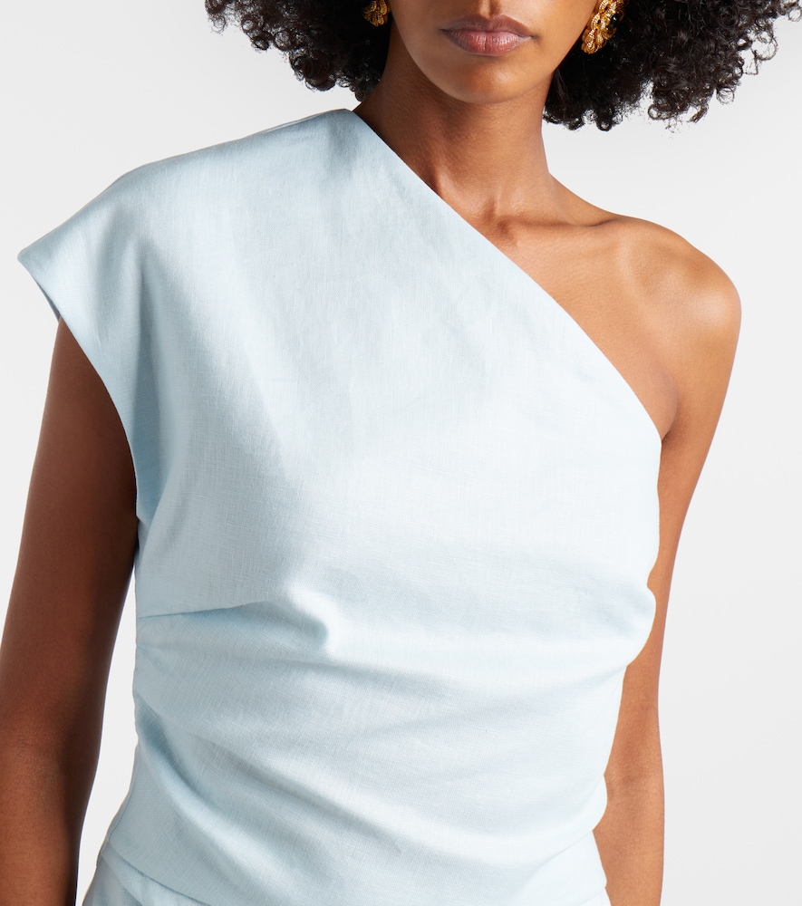  Sir Sir One-shoulder Linen Top 