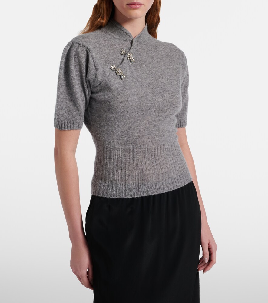 Simone Rocha Embellished cashmere sweater