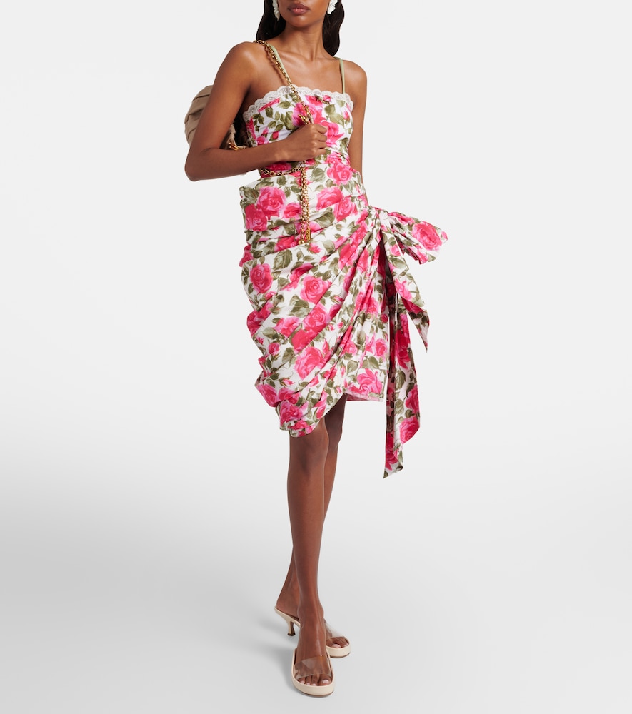 Chloé Floral ruched bodysuit