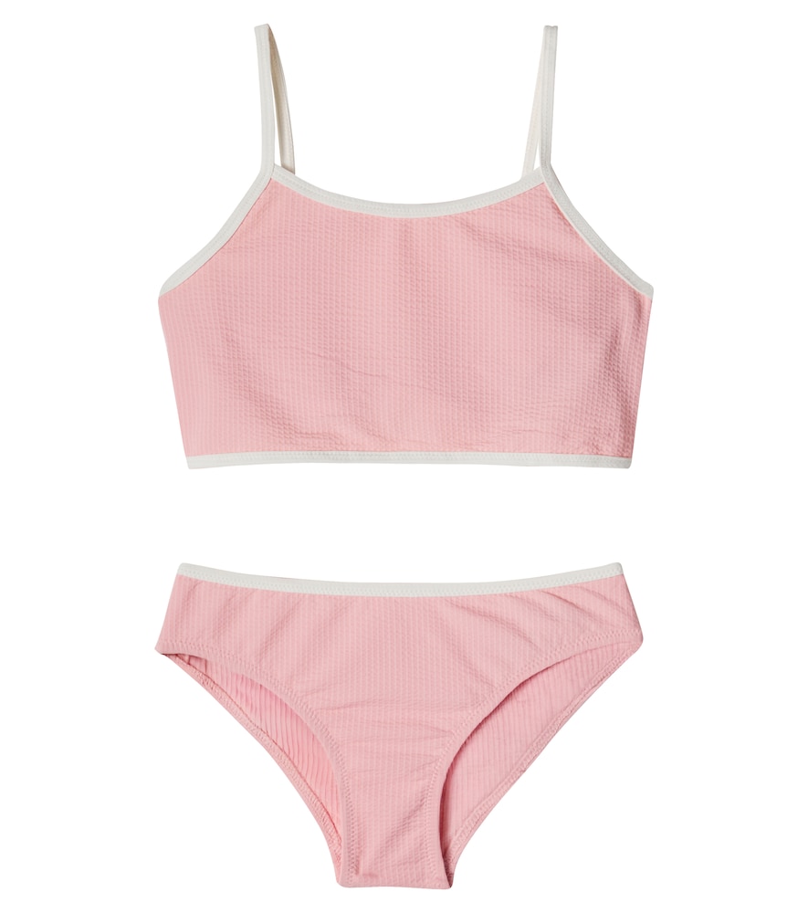 Konges Slojd Pink Bowie Bow-Detail Seersucker Bikini Y Size 4 - Mytheresa