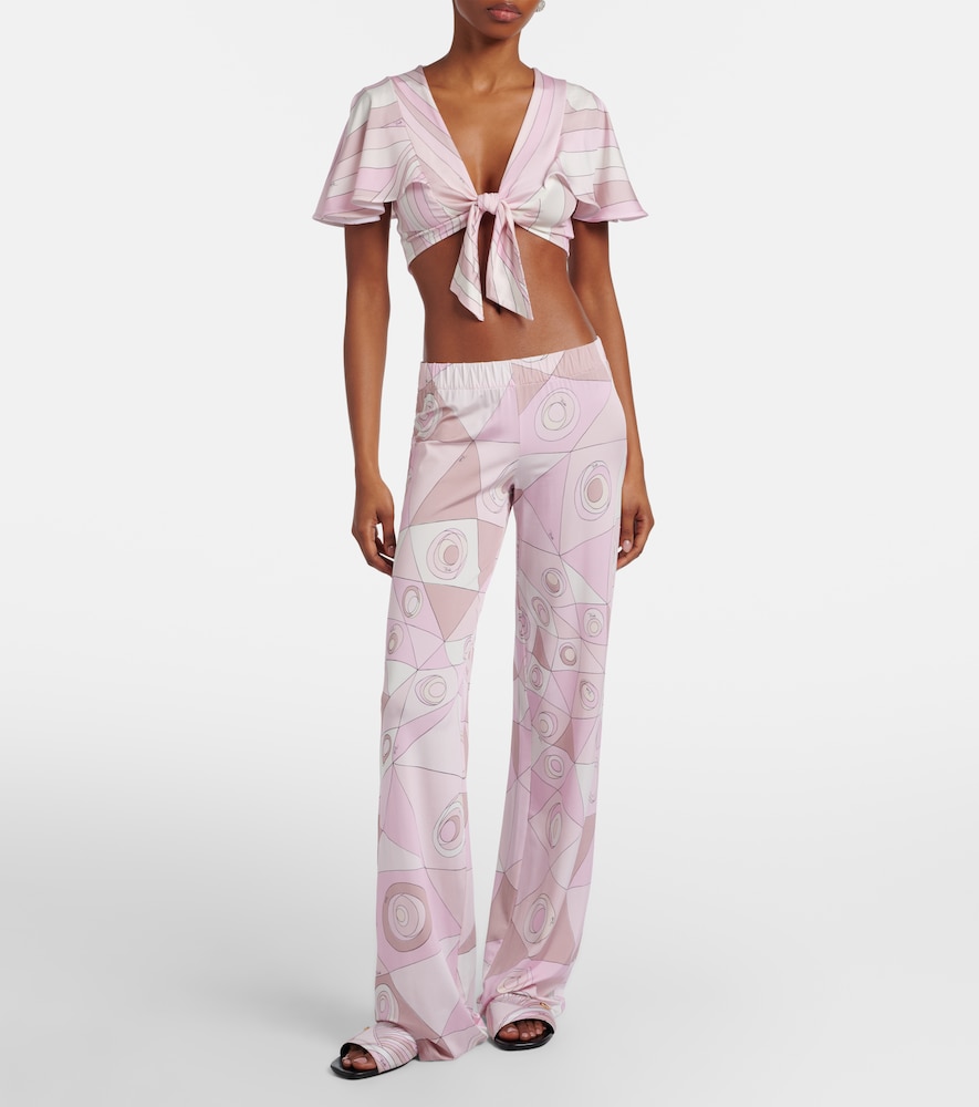  Pucci Pucci Occhi Jersey Straight Pants 