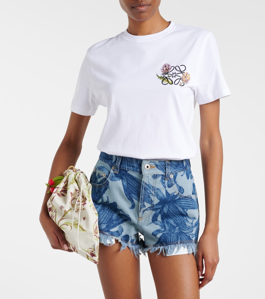  Loewe Loewe Paula's Ibiza Besticktes T-shirt Aus Baumwoll-jersey 
