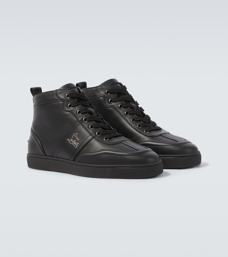 Retero Leather High-Top Sneakers