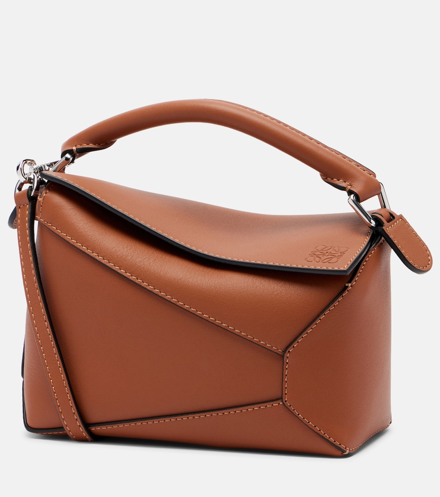 Tote Bag Puzzle Edge Mini aus Leder