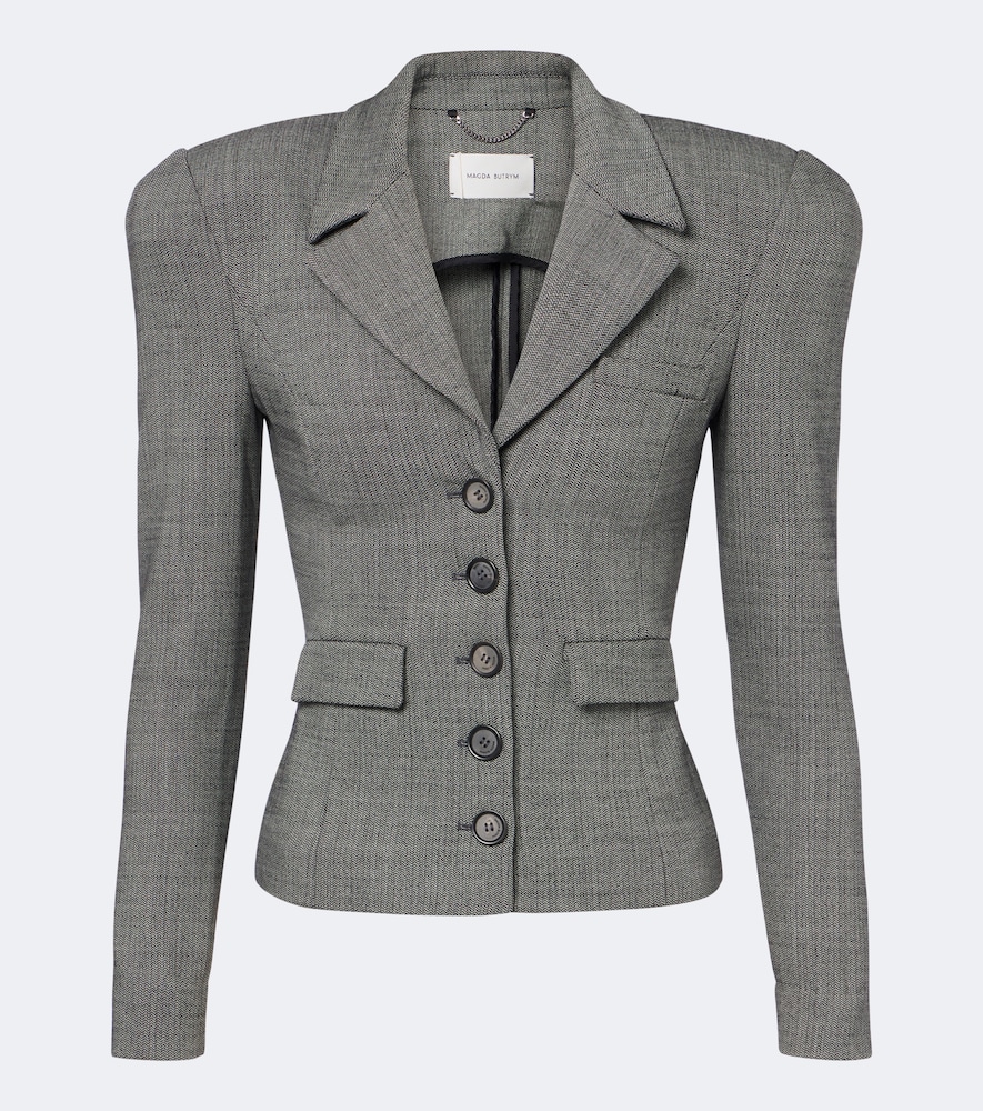 Blazer in misto lana