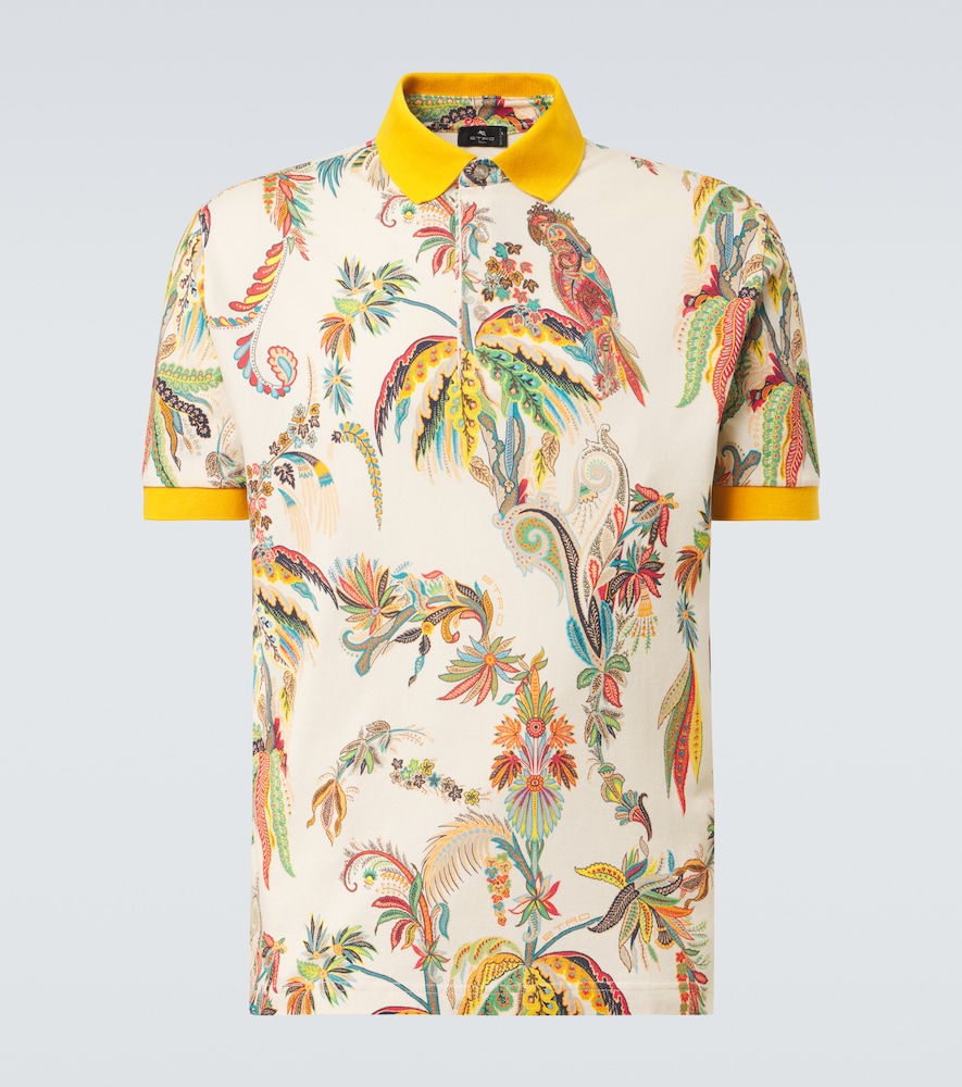 Etro Printed cotton piqué polo shirt | Thumbnail 8